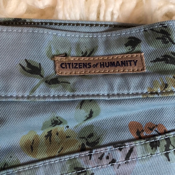 Citizens of Humanity high rise floral jeans - Picture 5 of 8